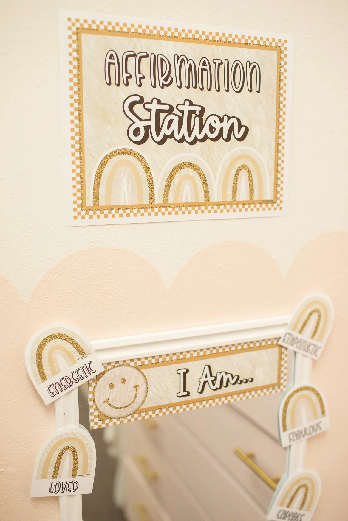 Affirmation Station | Cozy | Printable Classroom Decor | Schoolgirl Style