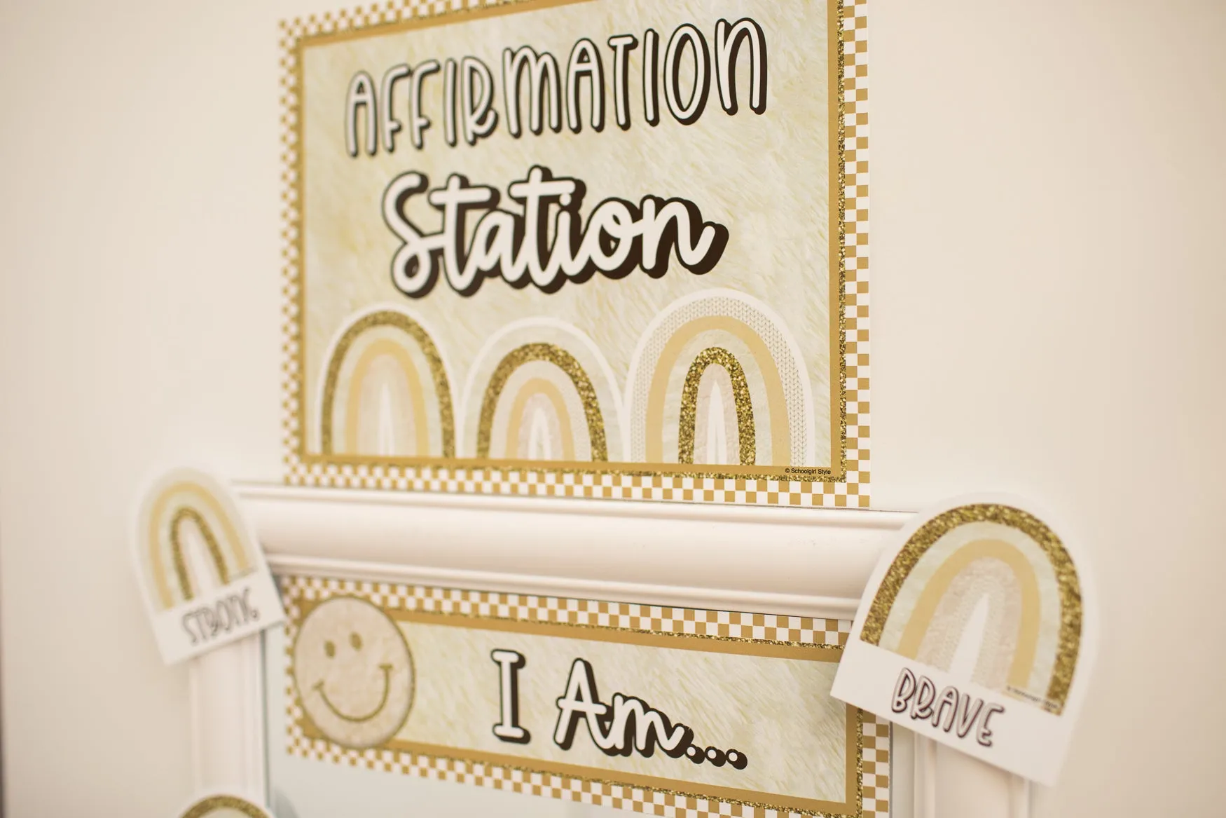 Affirmation Station | Cozy | Printable Classroom Decor | Schoolgirl Style