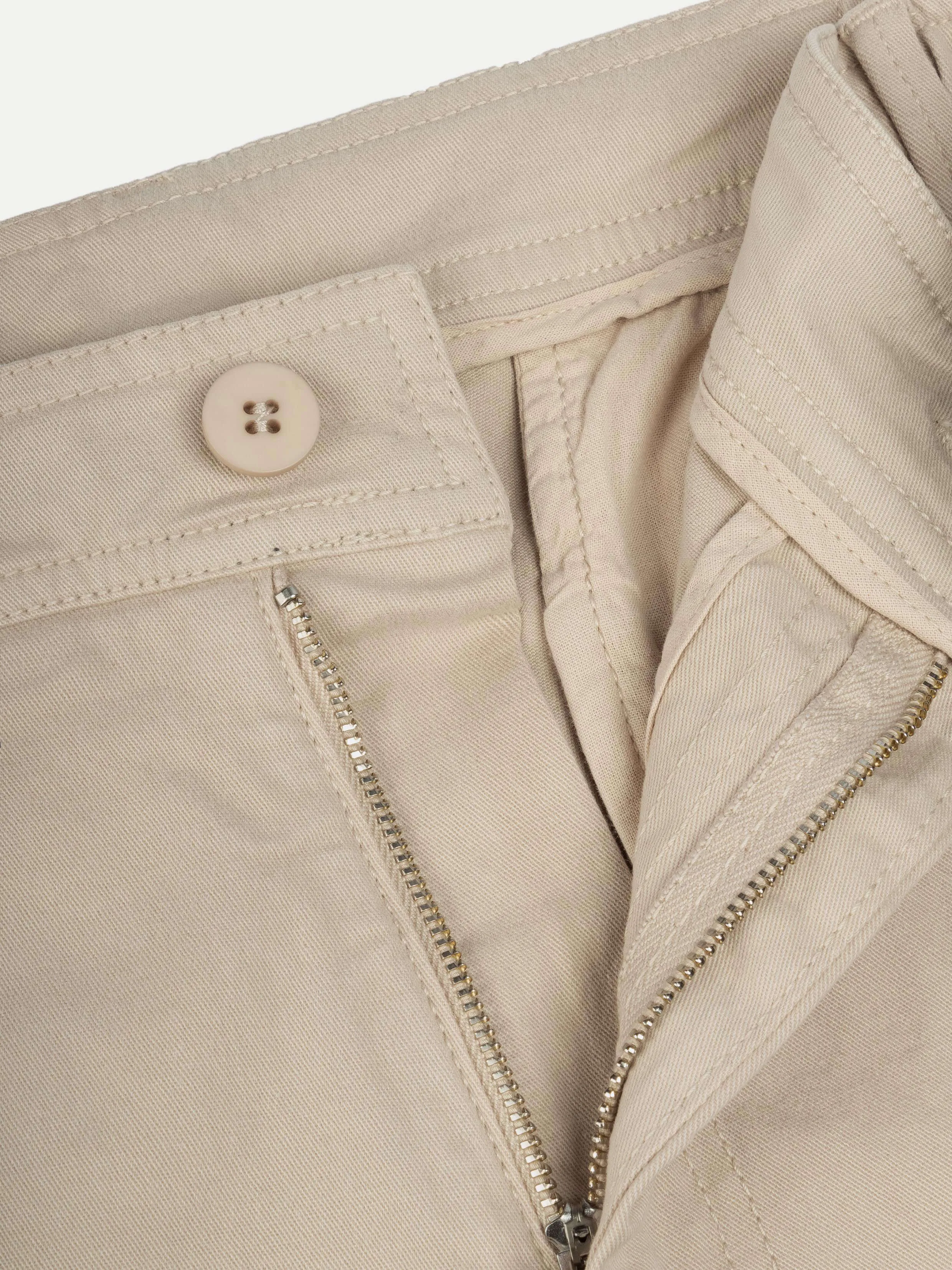 Beige Cotton Seaside Shorts