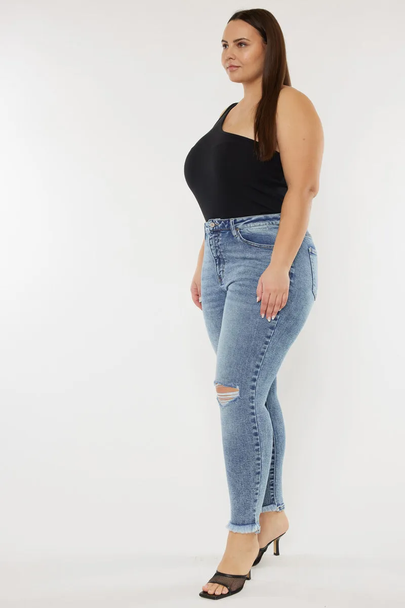 Bellita High Rise Ankle Skinny Jeans (Plus Size)