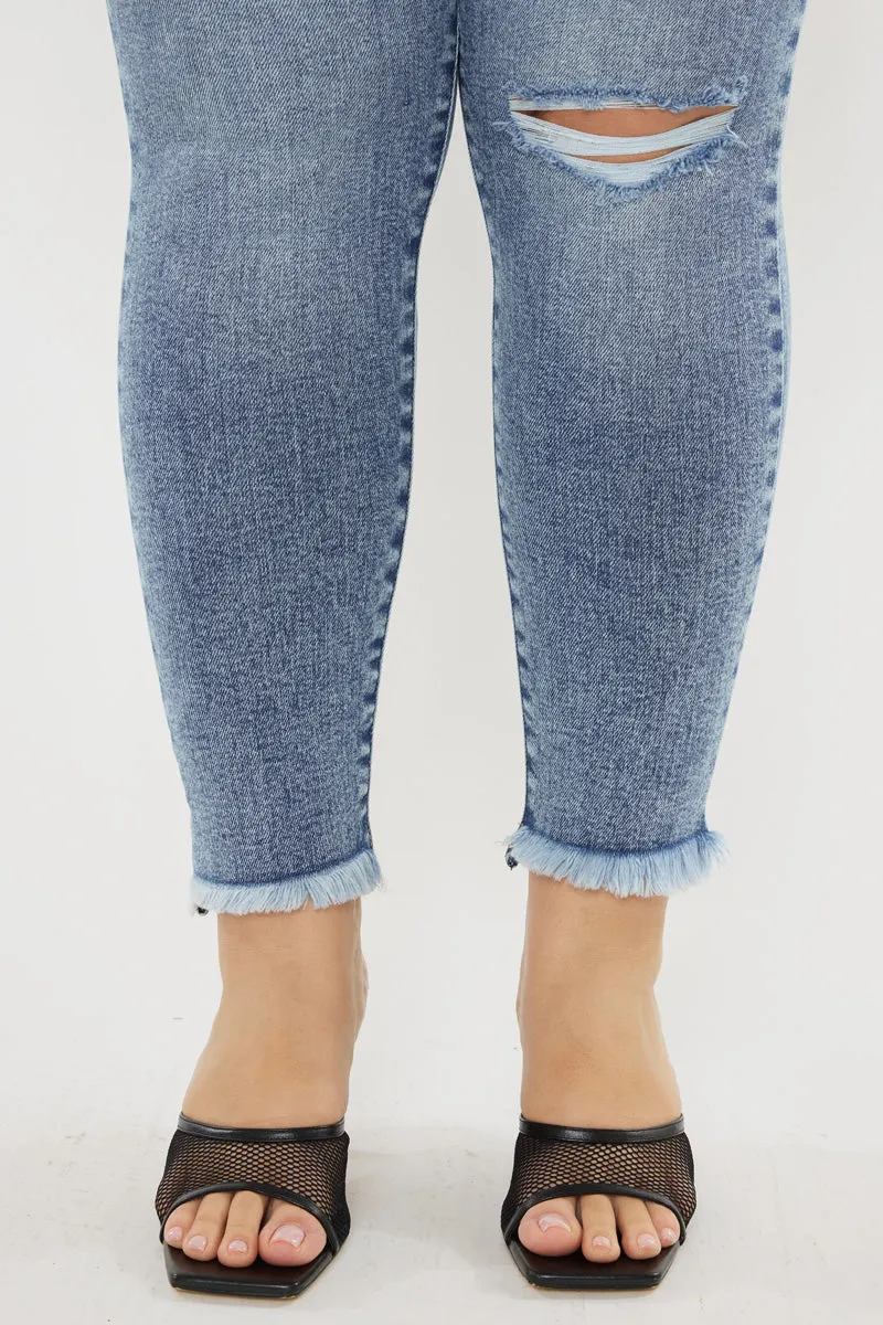 Bellita High Rise Ankle Skinny Jeans (Plus Size)