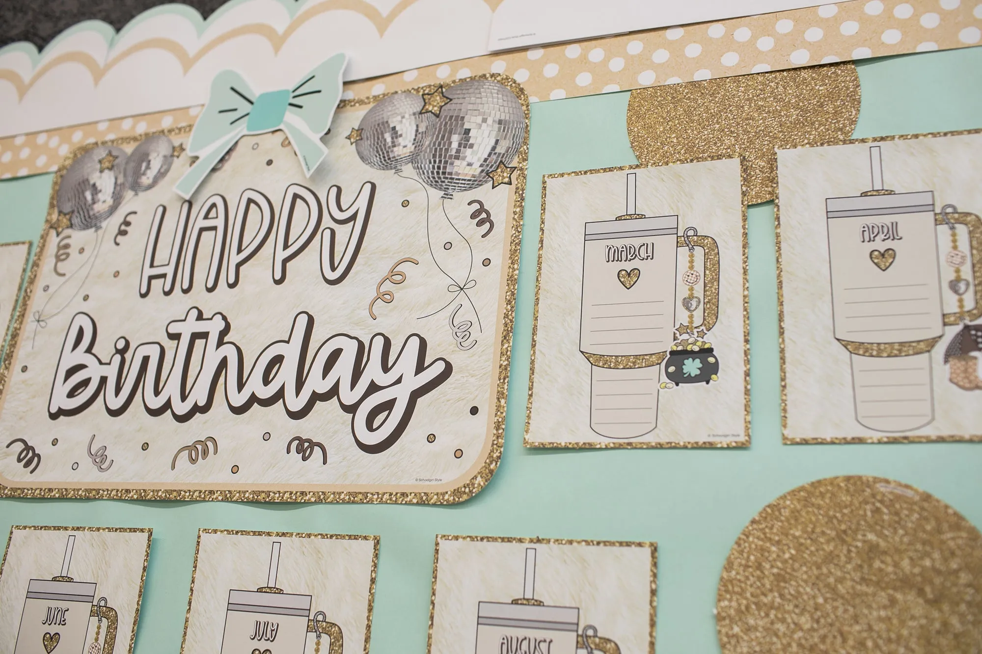 Birthday | Bulletin Board Set | Cozy | Schoolgirl Style