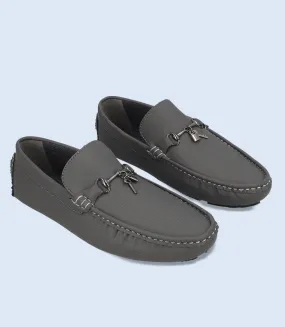 BM5219-GREY-Men Driving Moccasins