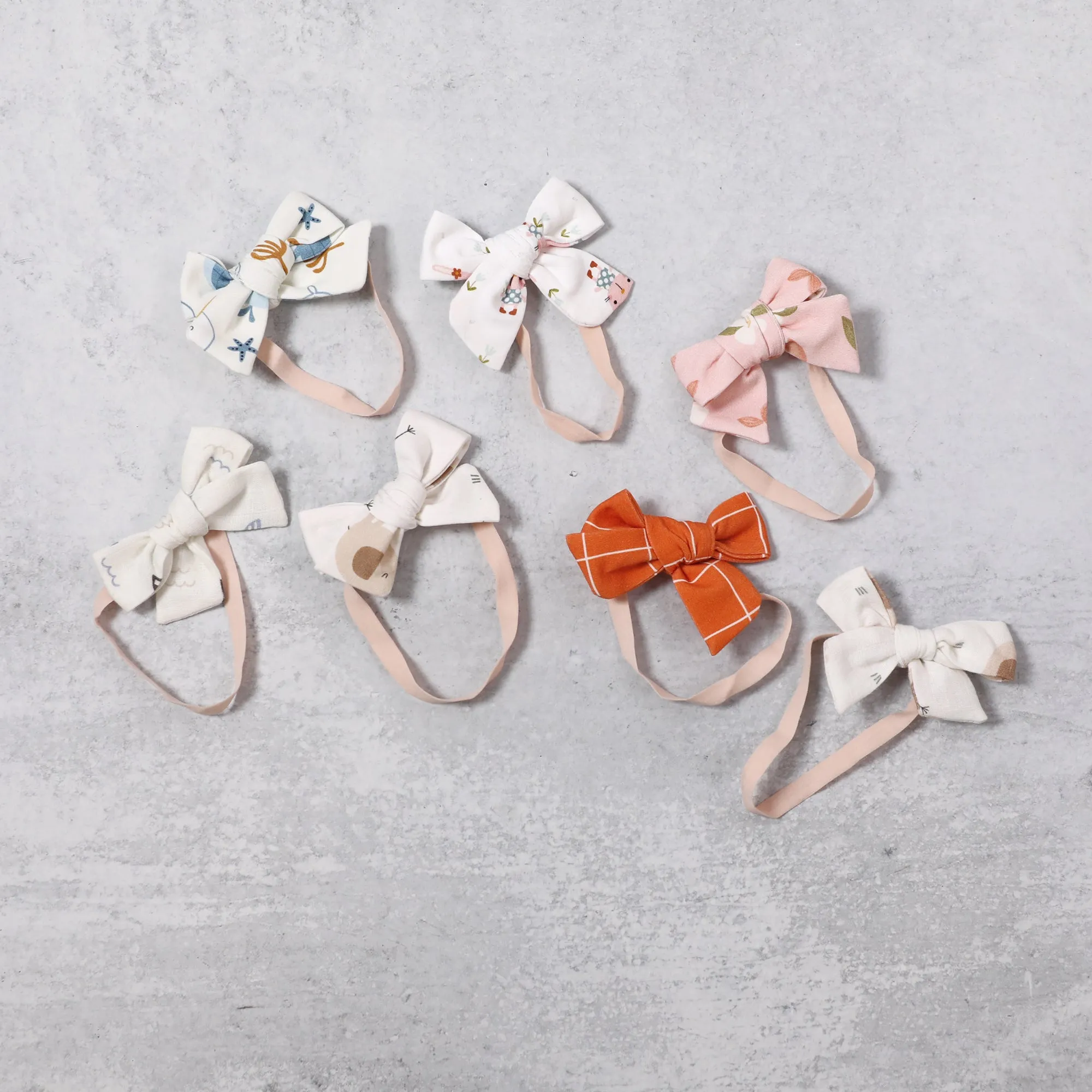 Bow & String Baby Girl Headband (Organic Cotton)