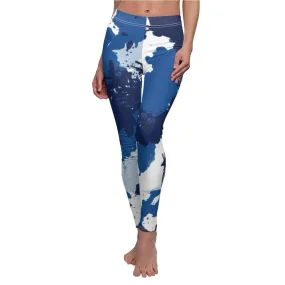 Bynelo Tie Dye Camouflage Women's Casual Leggings