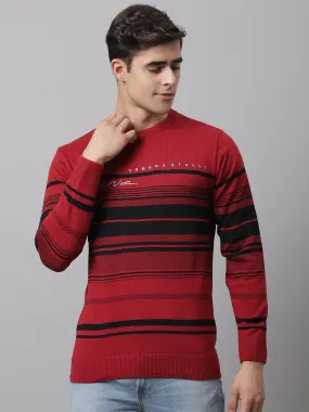 Cantabil  Men Red Sweater