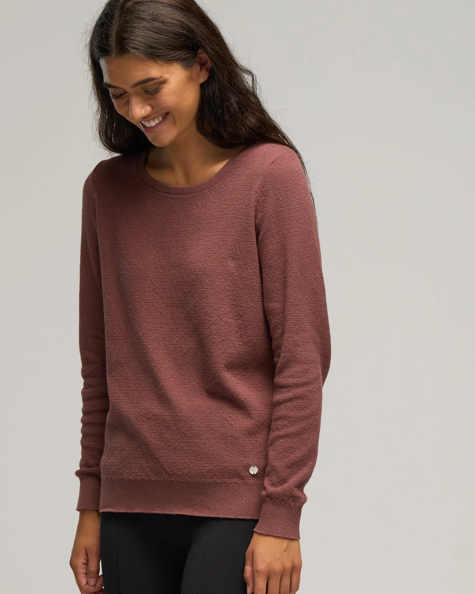 CASHMERE COTTON CREW STITCH