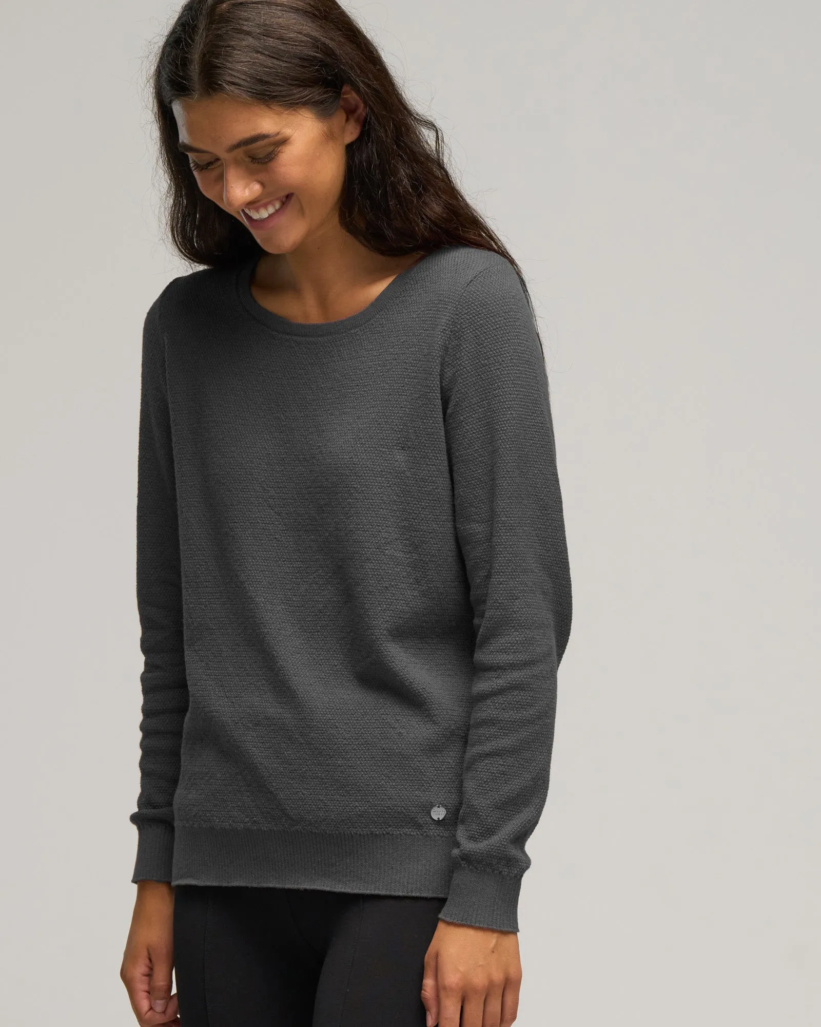 CASHMERE COTTON CREW STITCH