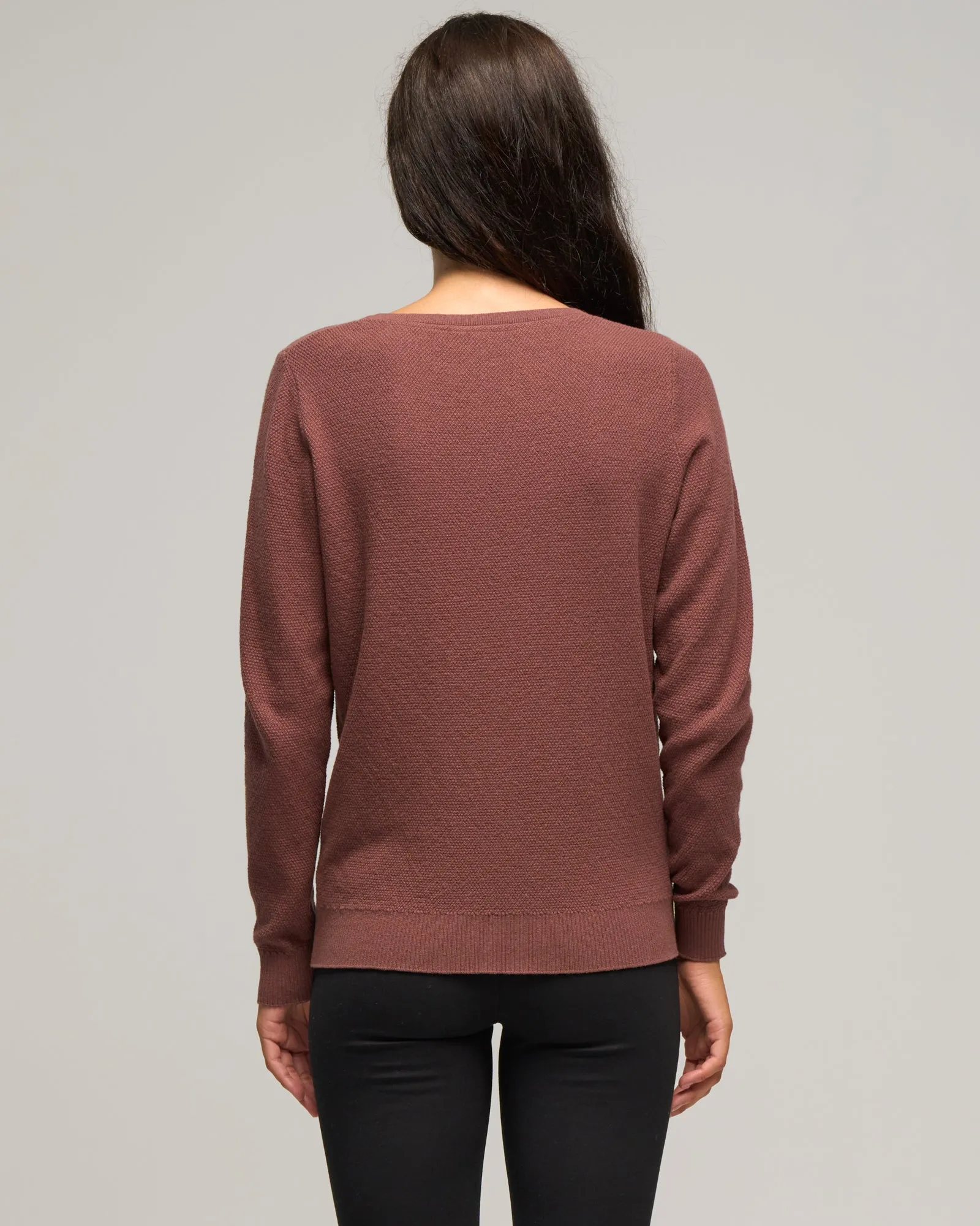 CASHMERE COTTON CREW STITCH