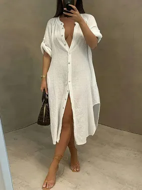 Casual Side Split Dress