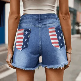 Chic USA Distressed Denim Shorts ( S - 2X )