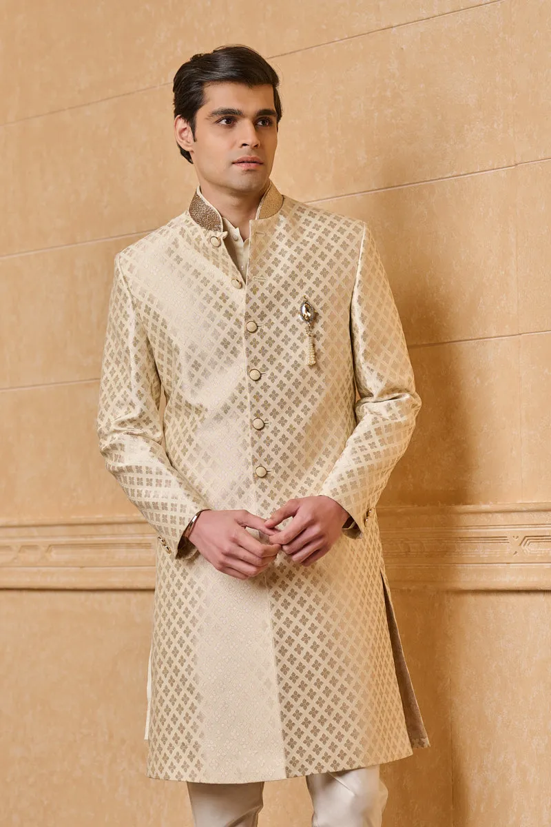 Classic Collar Embroidered Sherwani