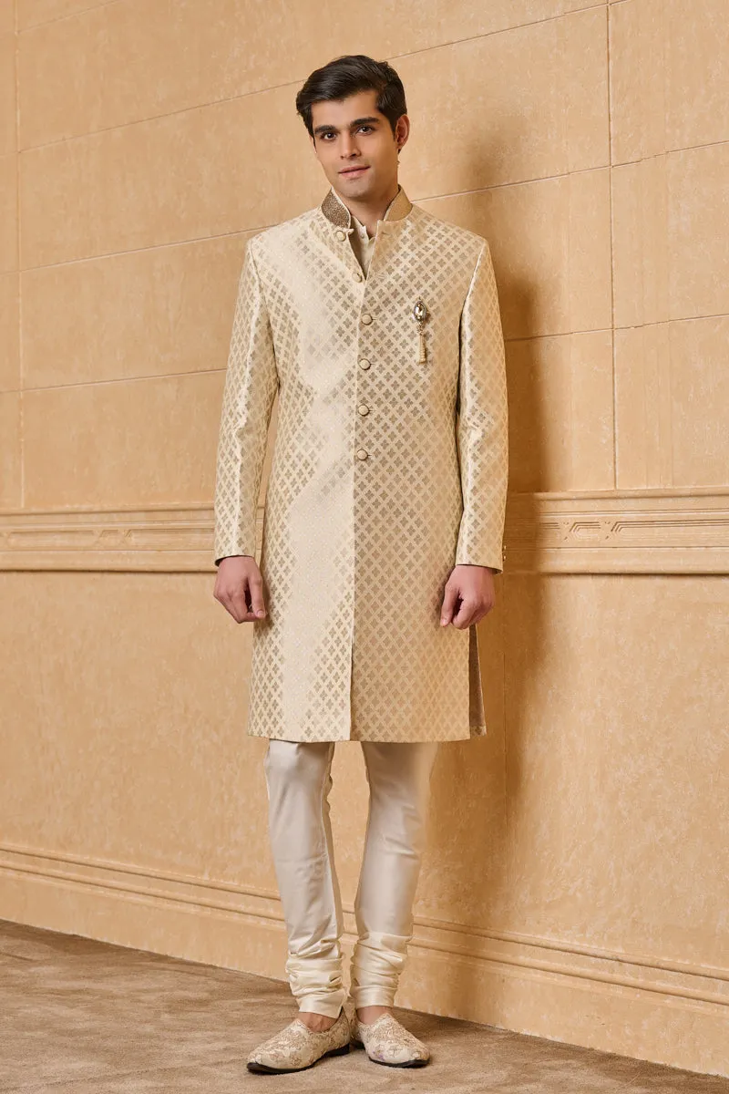 Classic Collar Embroidered Sherwani