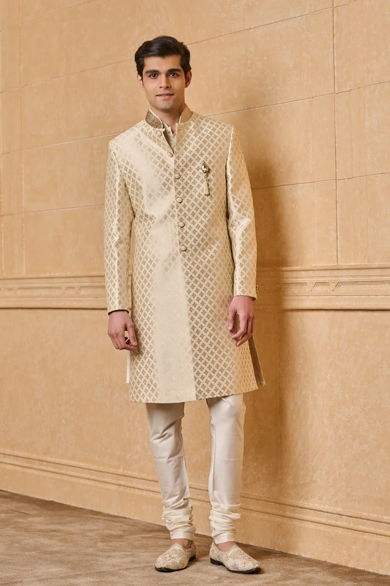 Classic Collar Embroidered Sherwani