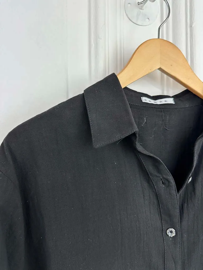 Classic Cotton Shirt - Black