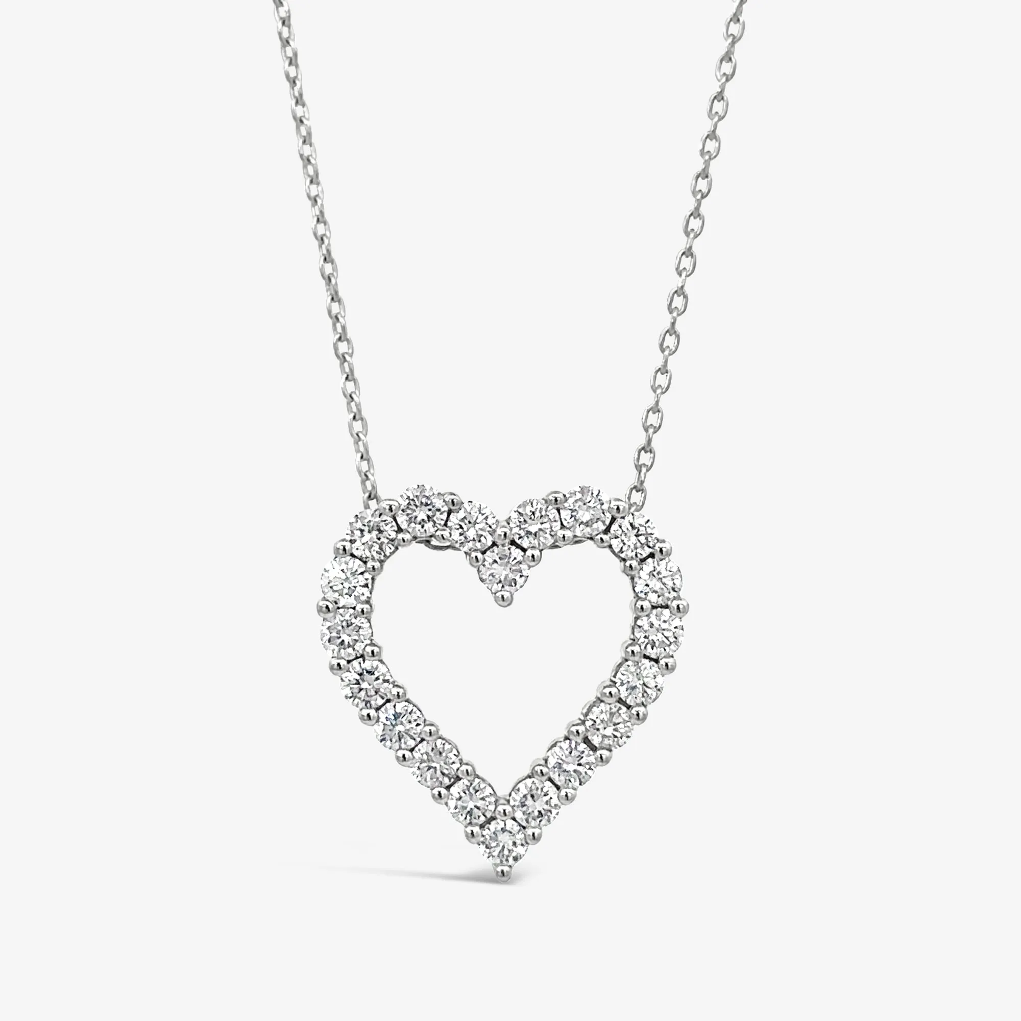 Classic Diamond Heart Necklace