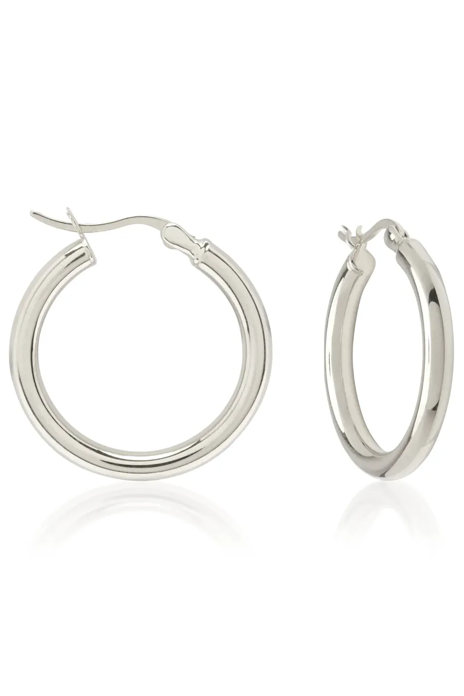 Classic Hoops Medium - Silver