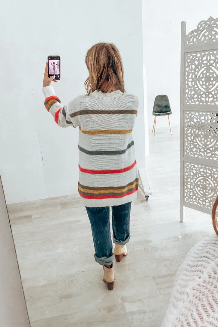 Color Me Cozy Striped Cardigan |  | FINAL SALE