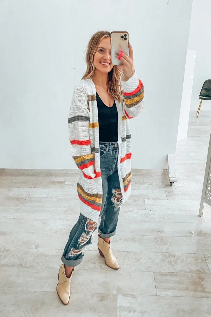 Color Me Cozy Striped Cardigan |  | FINAL SALE