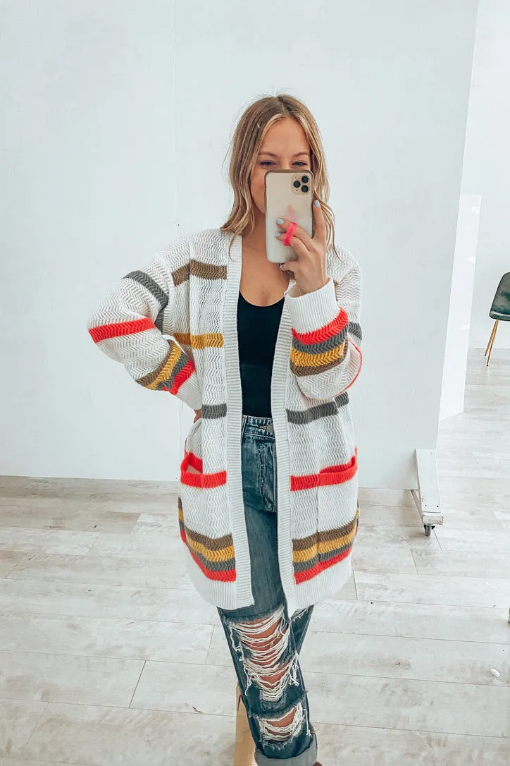 Color Me Cozy Striped Cardigan |  | FINAL SALE