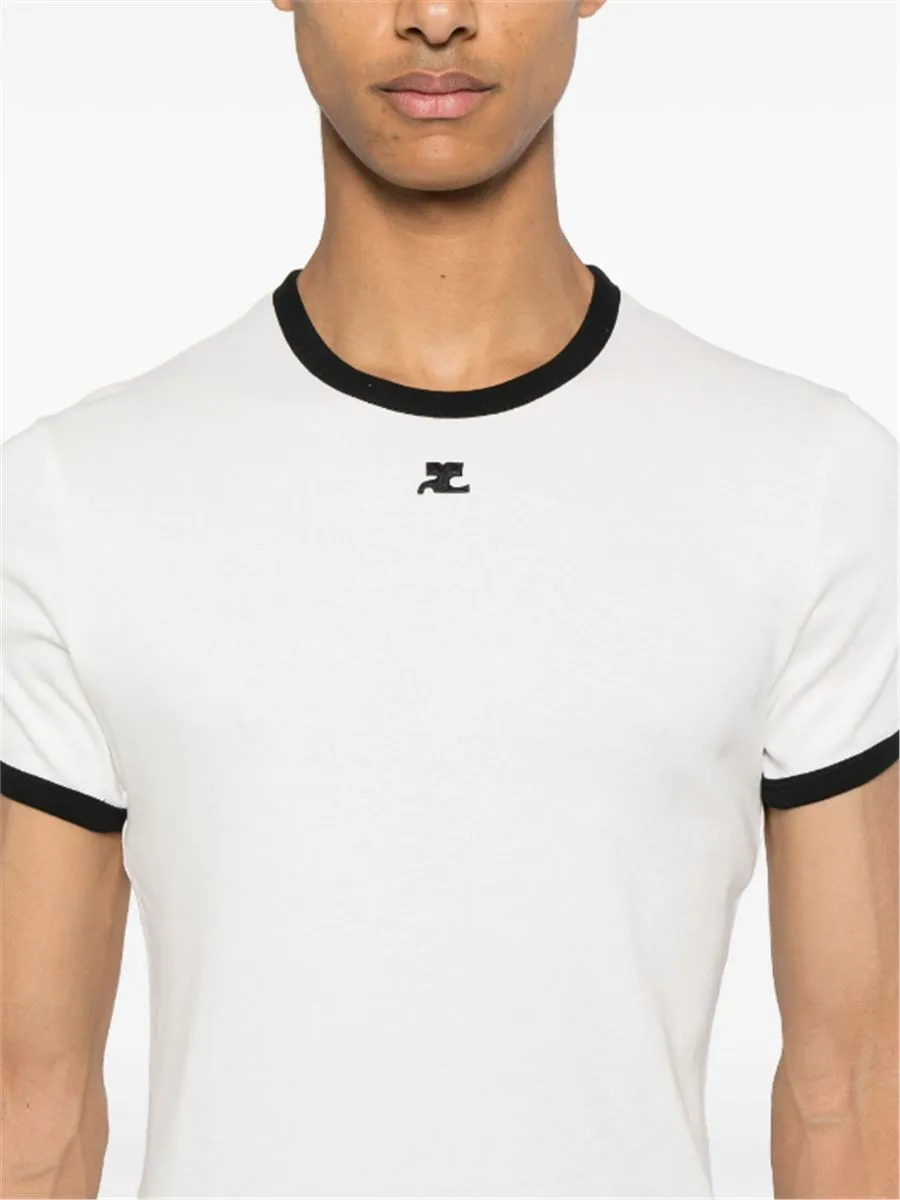 CONTRAST COTTON T-SHIRT