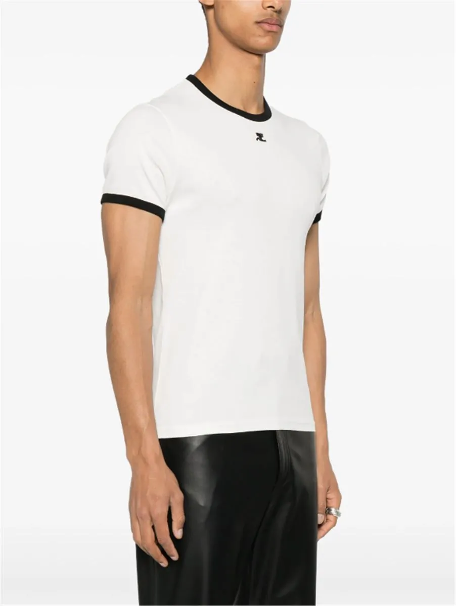 CONTRAST COTTON T-SHIRT