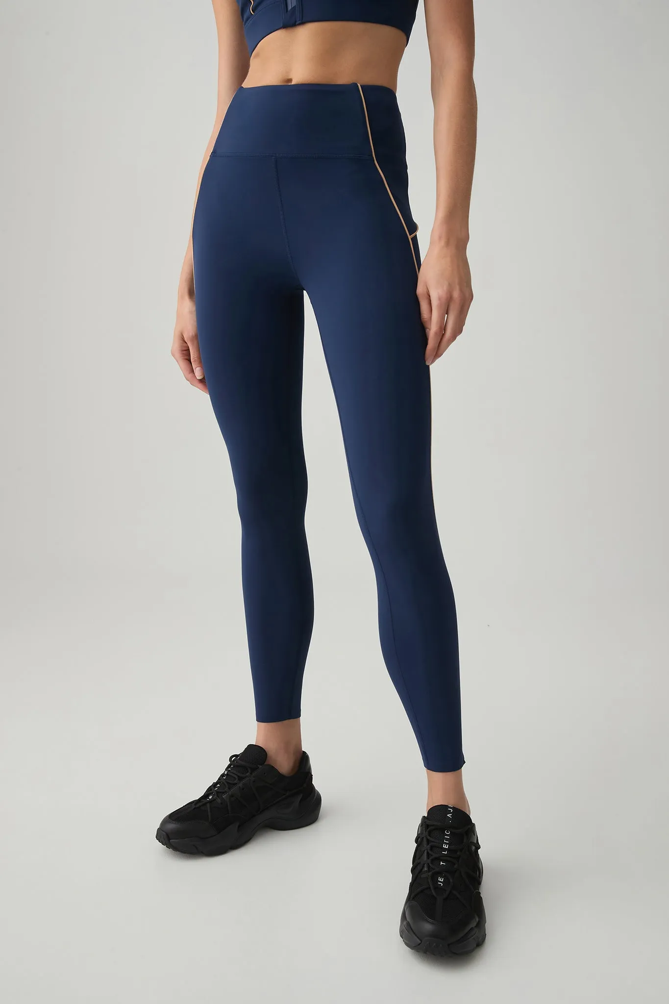 Contrast Piping Ankle Length Legging 203