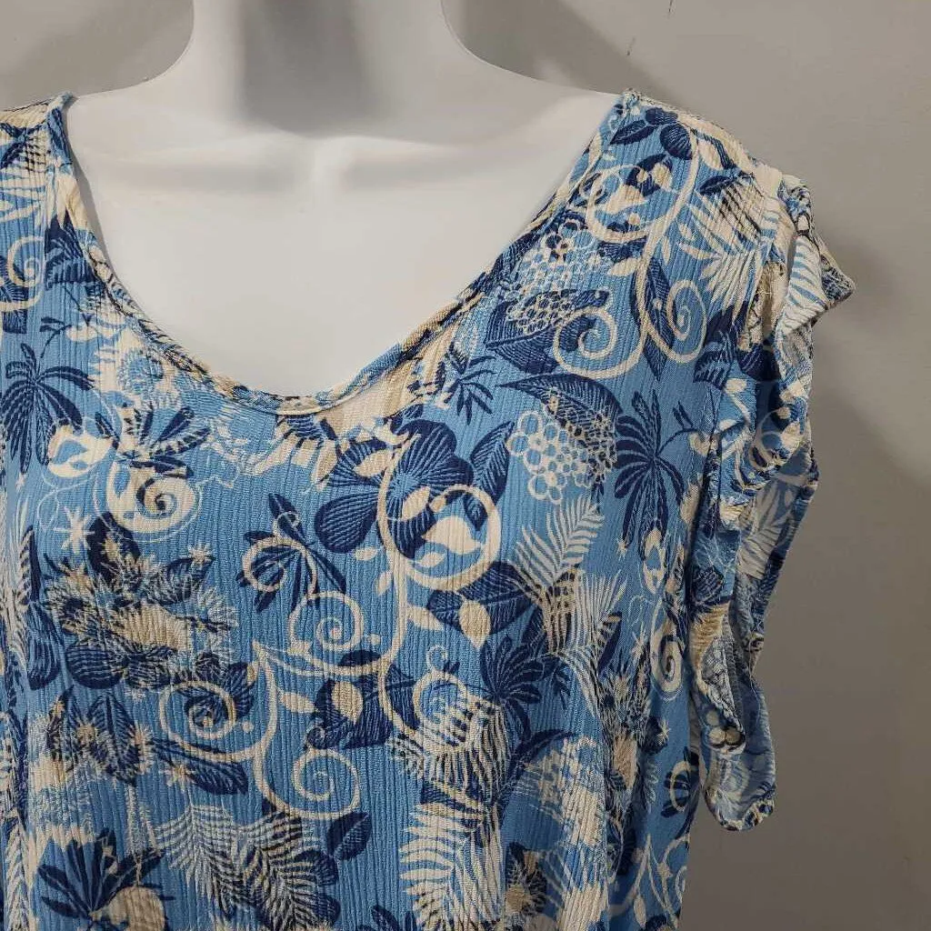 Cotton Bleu Top XL