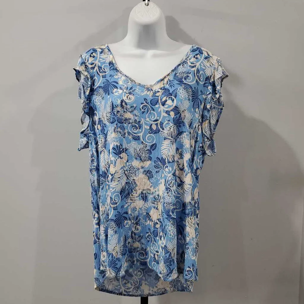 Cotton Bleu Top XL