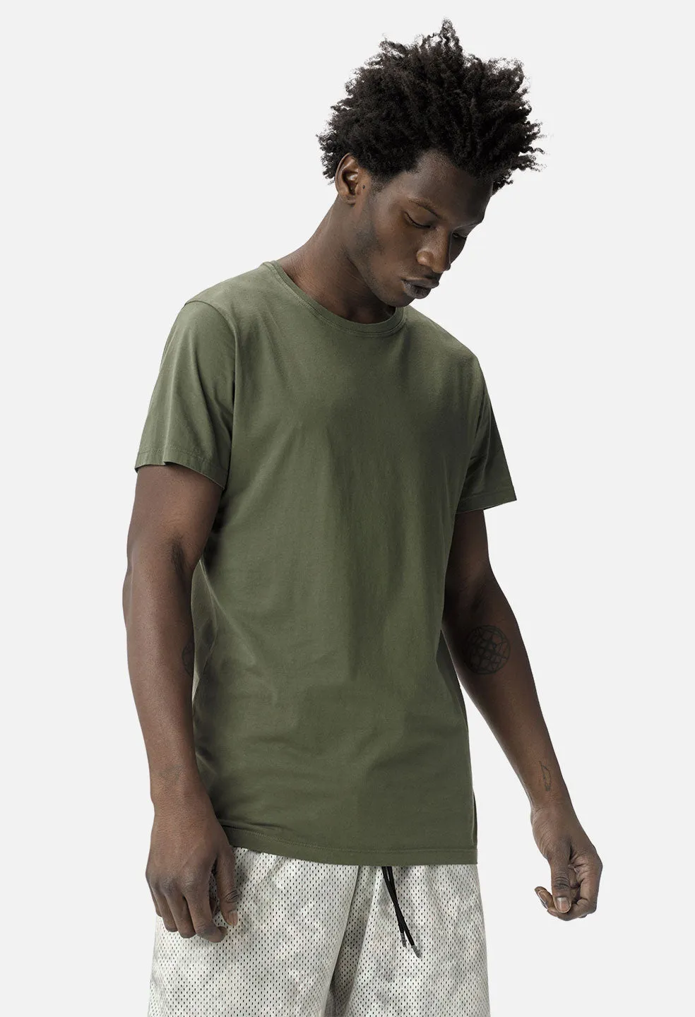 Cotton Classic Crew / Army