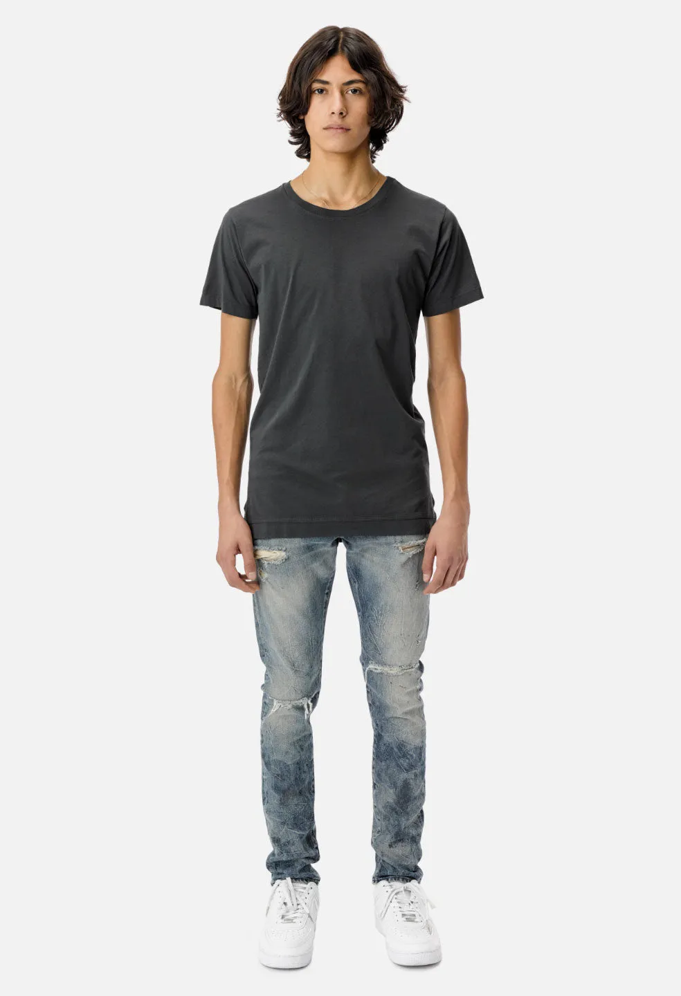 Cotton Mercer Tee / Charcoal