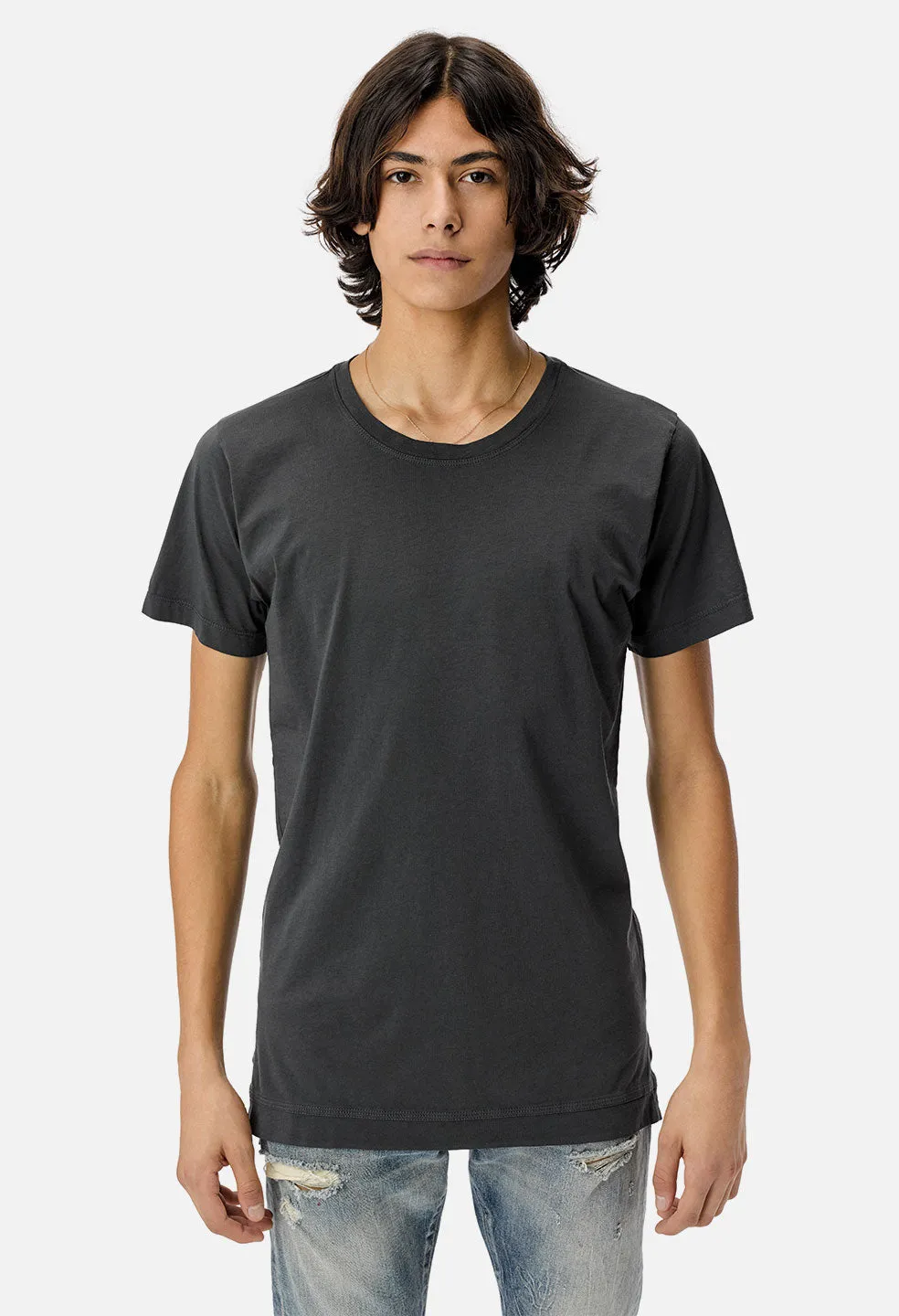 Cotton Mercer Tee / Charcoal