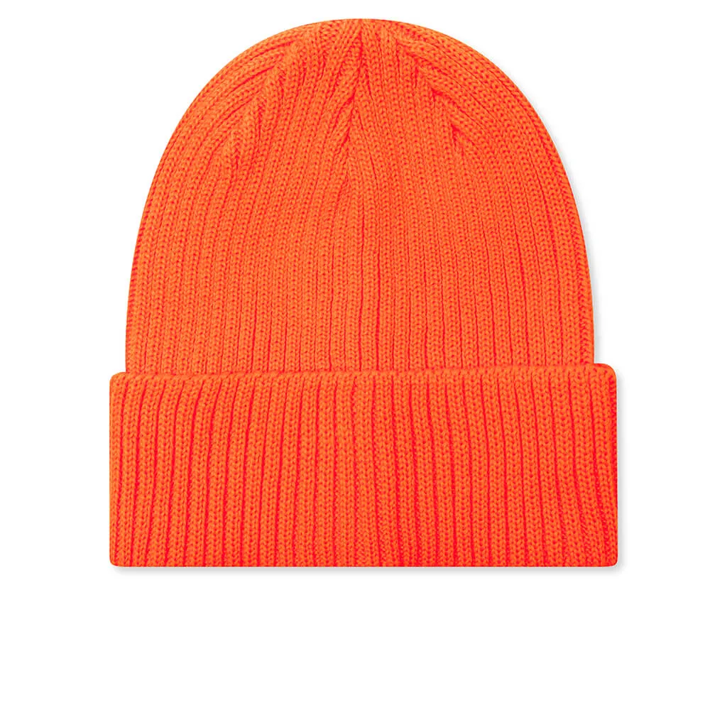 Cotton Rib Beanie - Orange