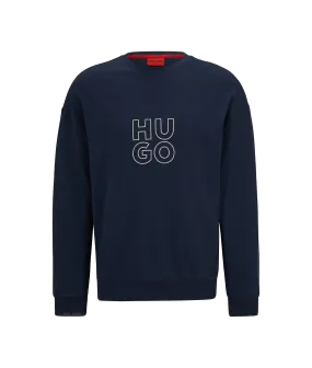 Cotton Terry Sweatshirt - Navy