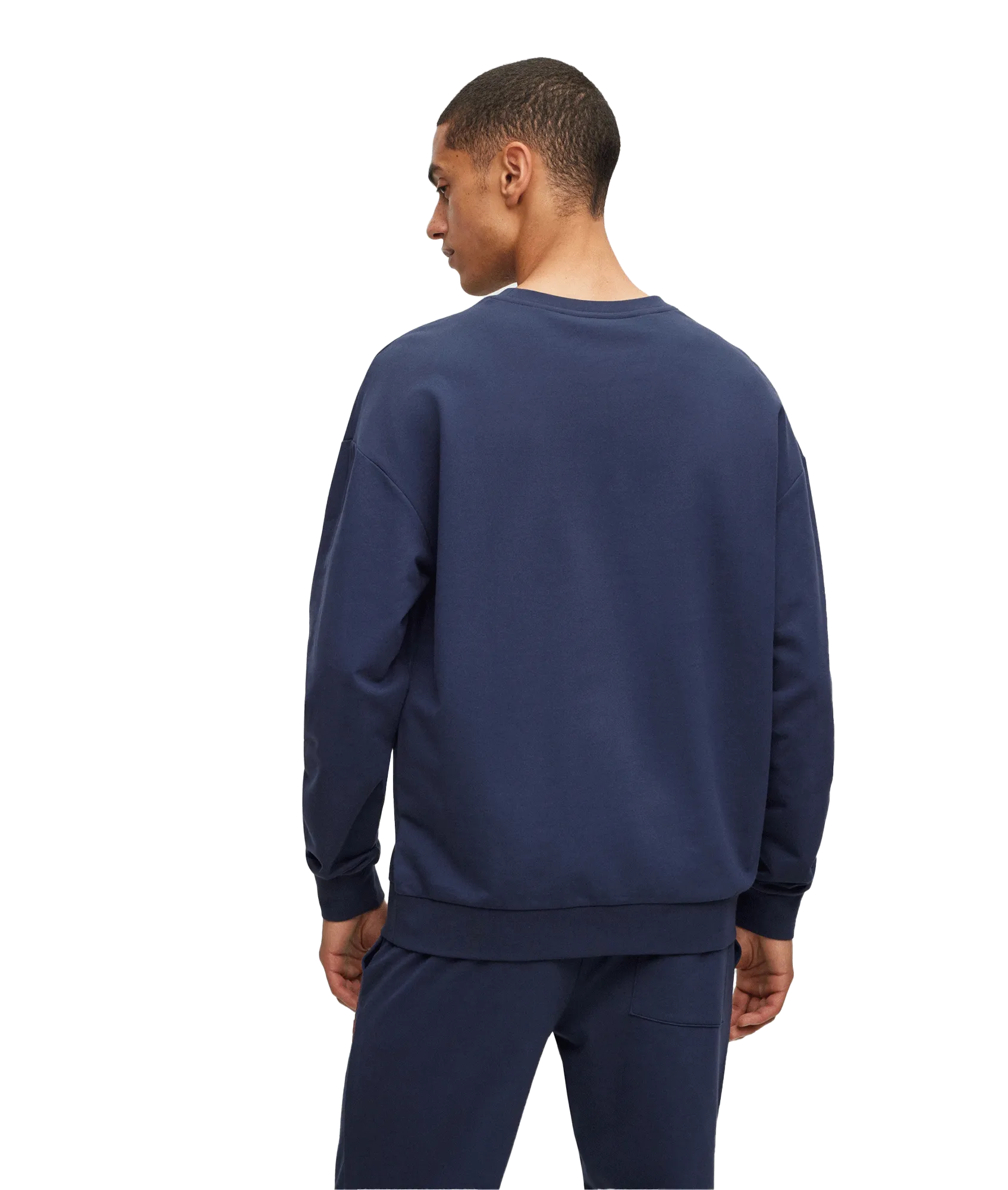 Cotton Terry Sweatshirt - Navy