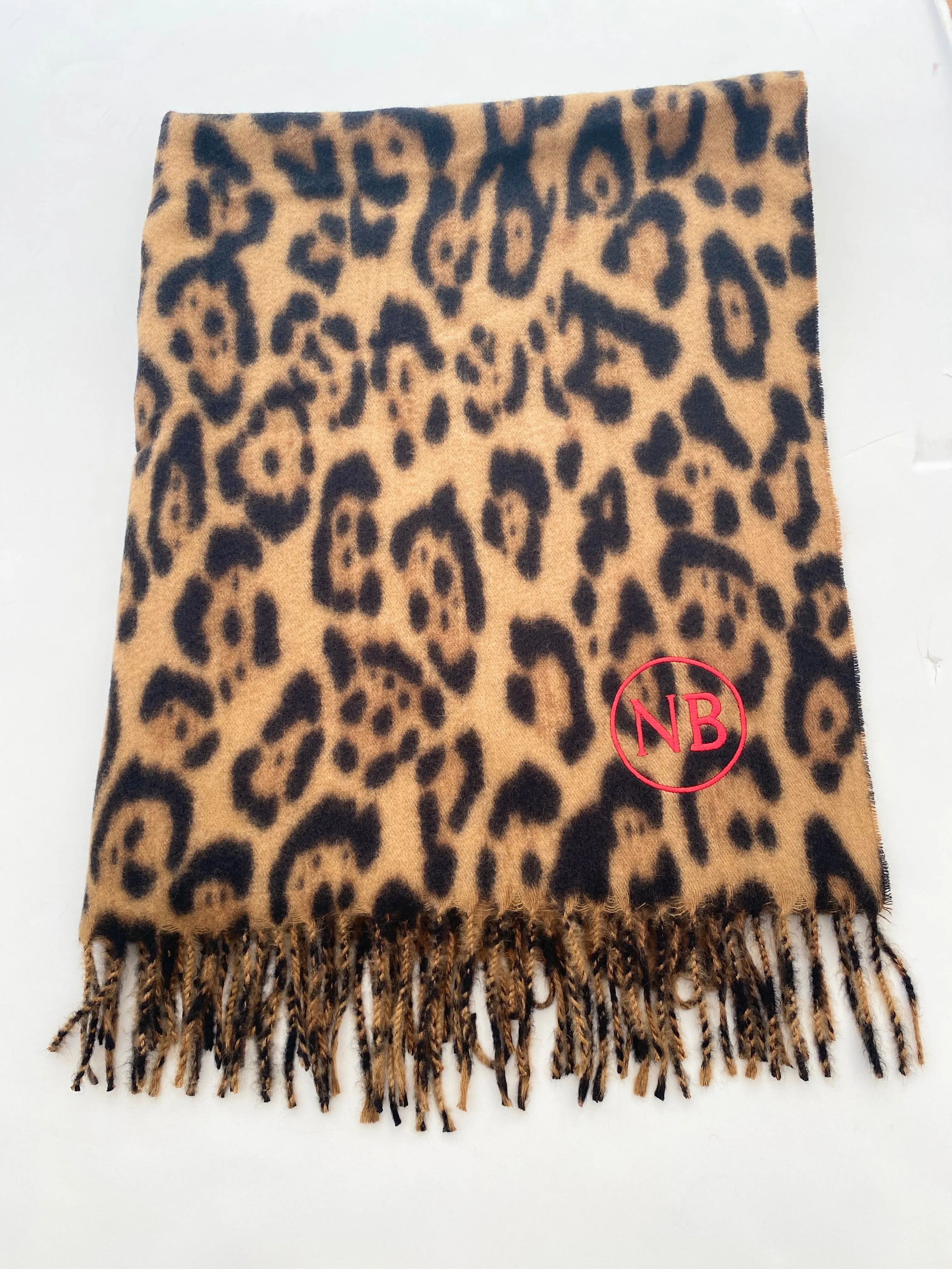 Cozy & Classic Leopard Oblong Scarf