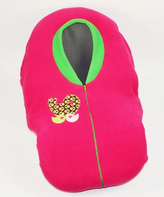 Cozy Cover Hot Pink with Birdies - Car Seat Cover