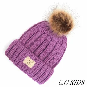 Cozy Lavender Kids Beanie