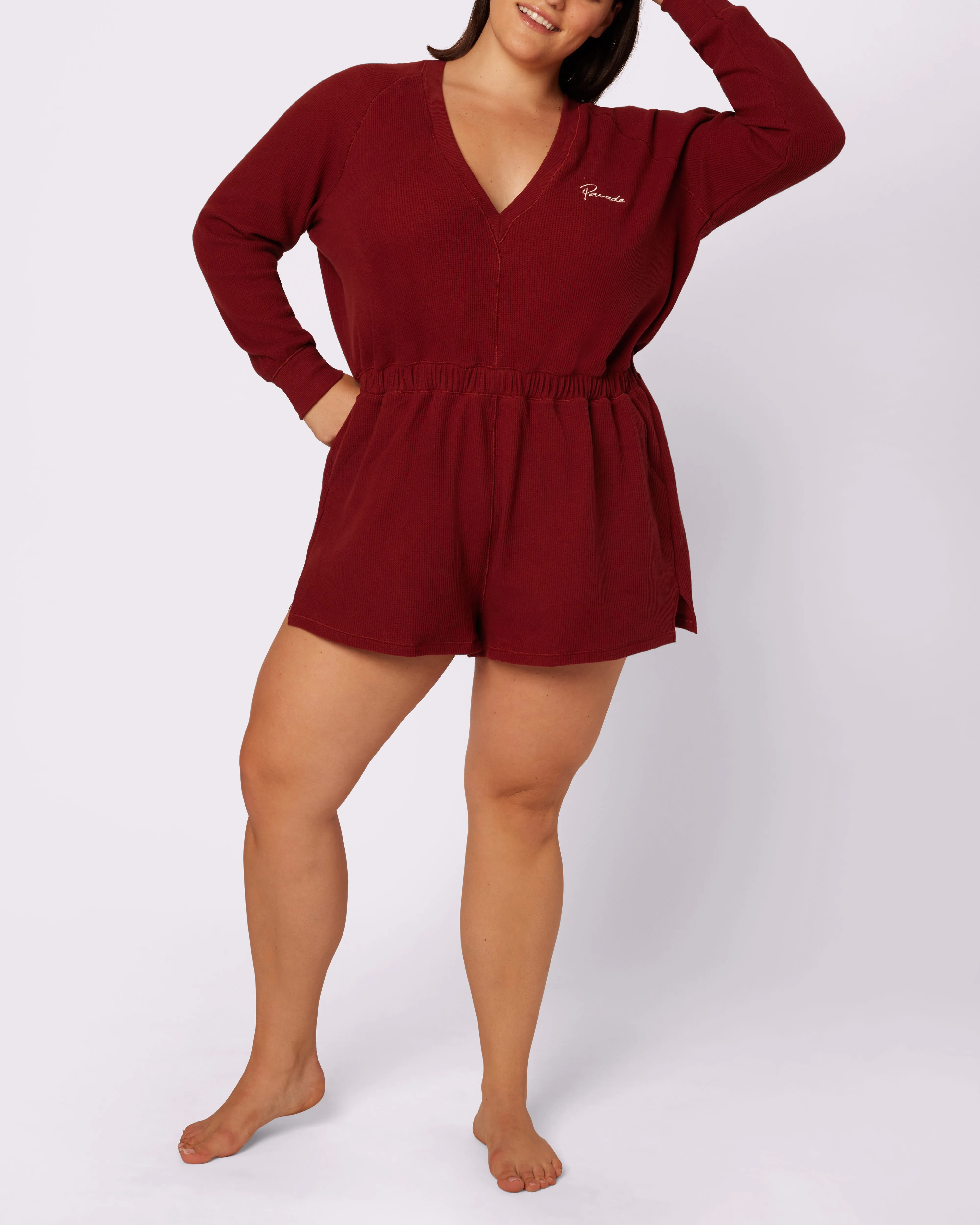 Cozy Long Sleeve Playsuit | Cozy Waffle | Archive (Twilight)