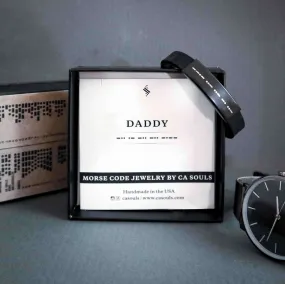 DADDY - MEN MORSE CODE BRACELET