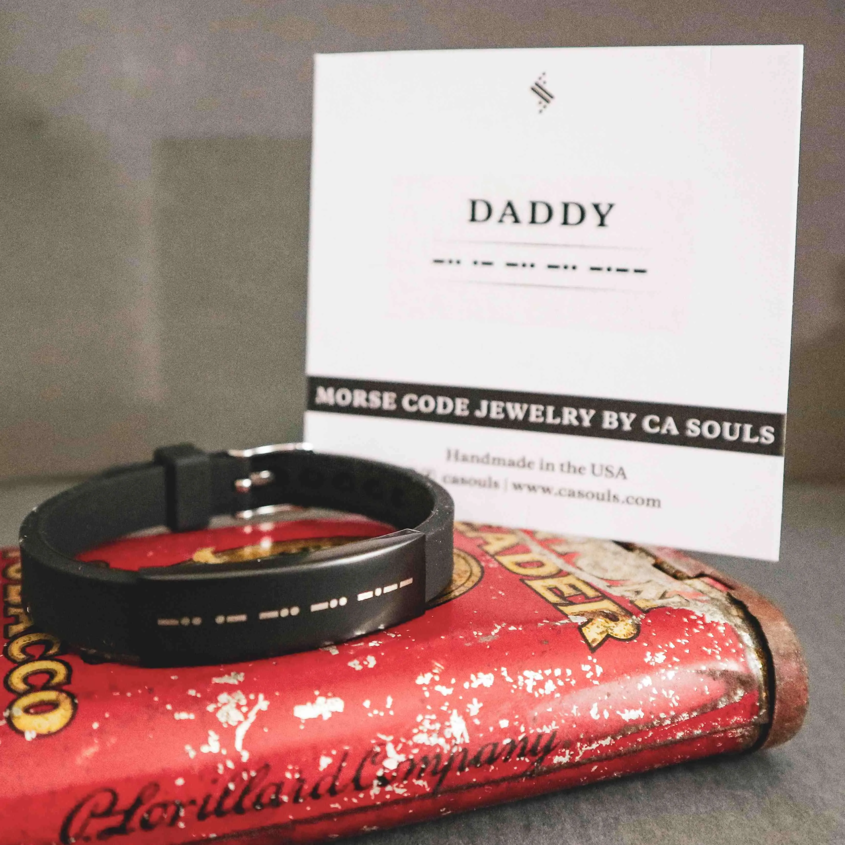 DADDY - MEN MORSE CODE BRACELET