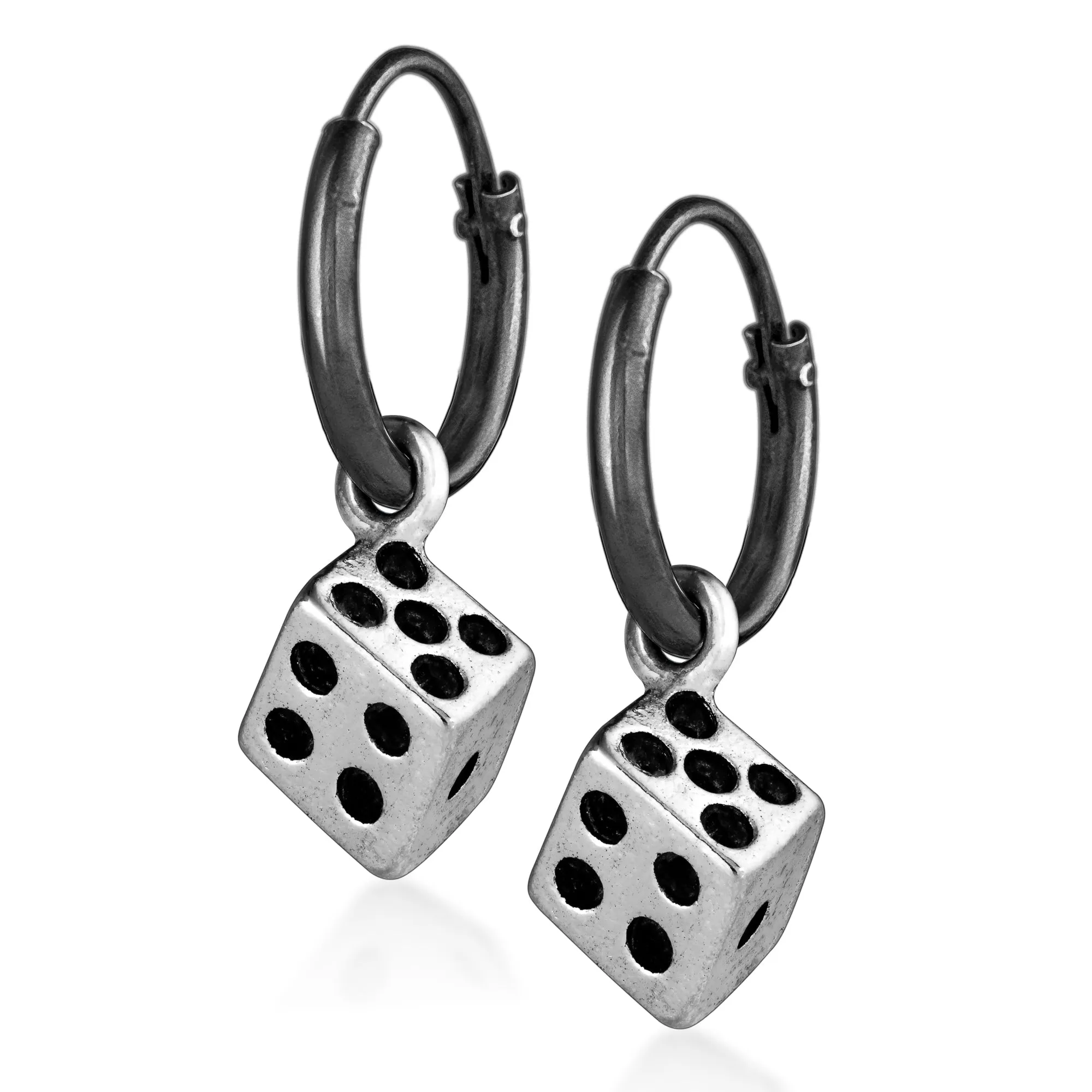 Dice Dangle Earring for Men