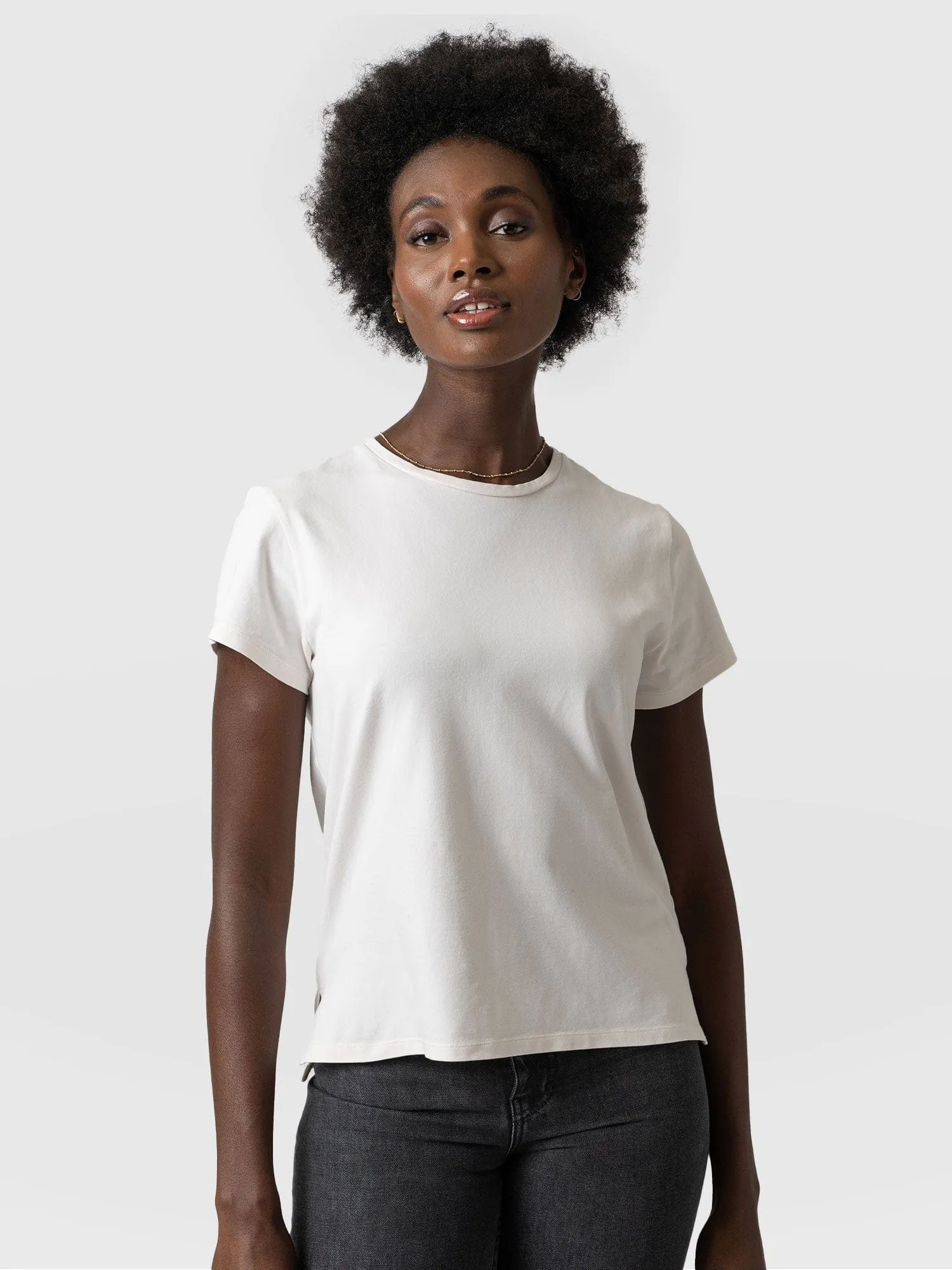 Easy Cotton Tee - Cream