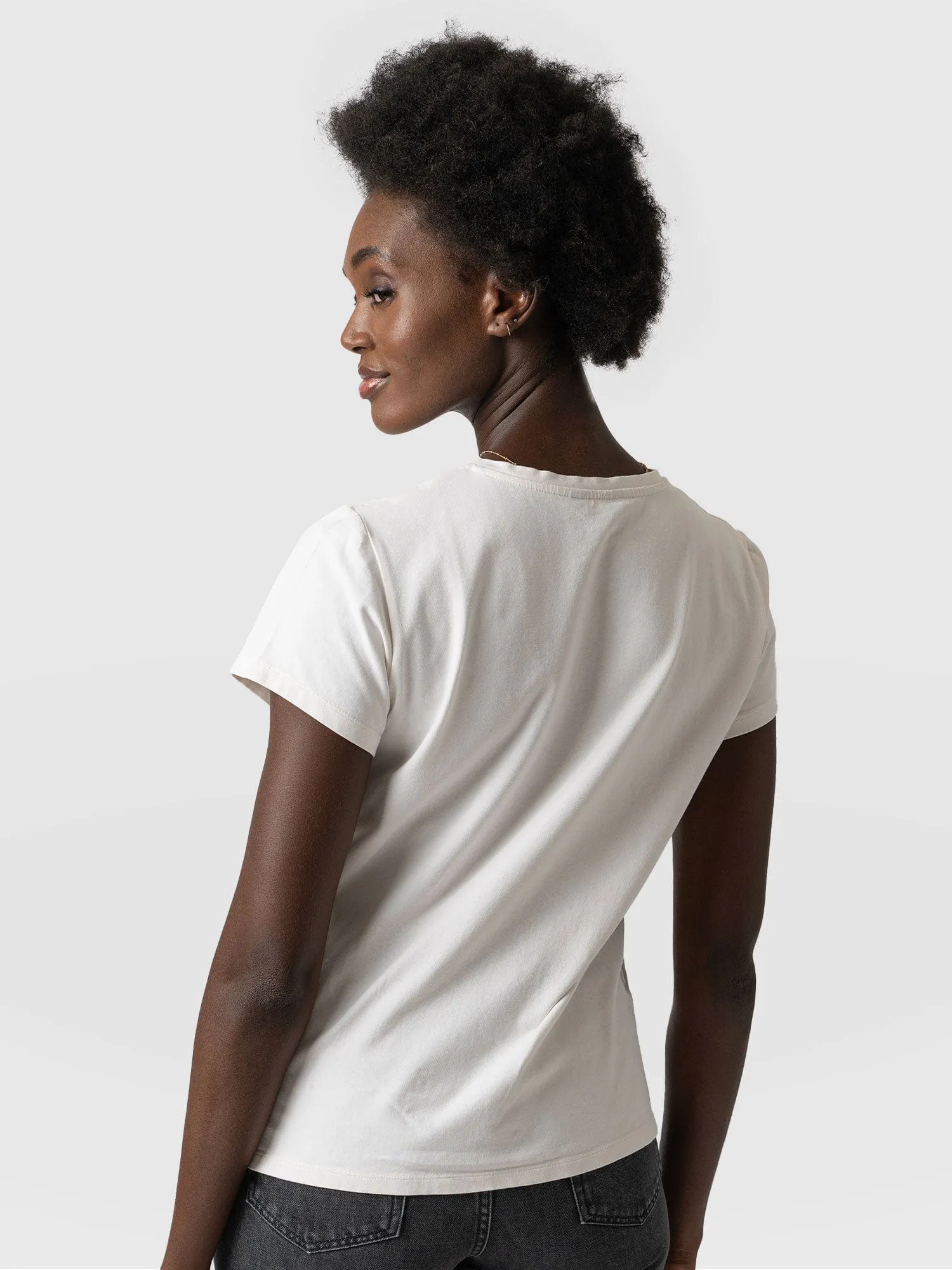 Easy Cotton Tee - Cream