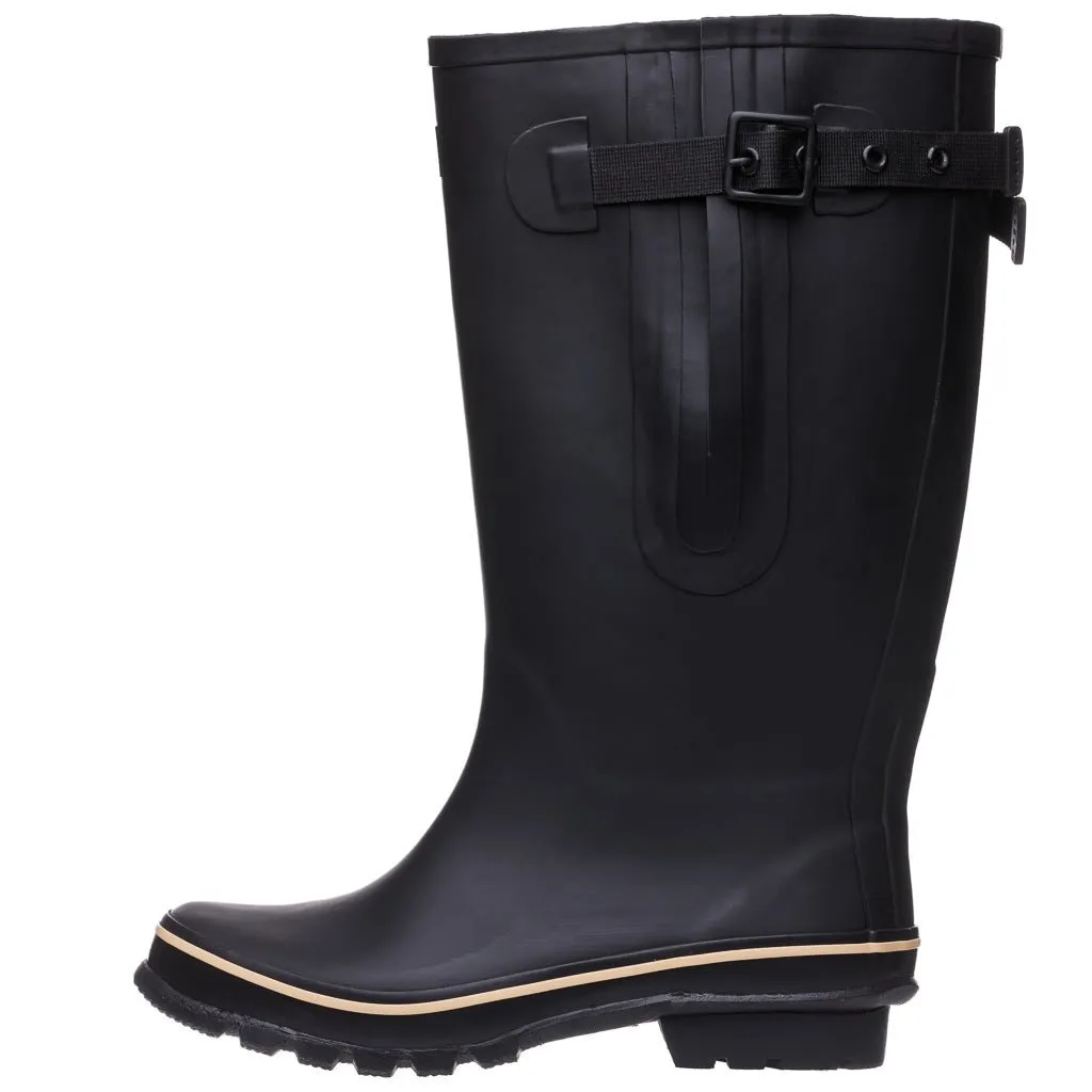 Extra Wide Calf Black Wellies - Wide in Foot and Ankle - Fit 40-57cm Calf