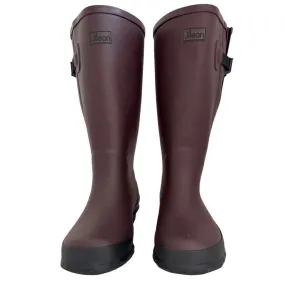 Extra Wide Calf Brown Wellies with Rear Gusset - Wide Foot & Ankle - Fit 40-50cm Calf