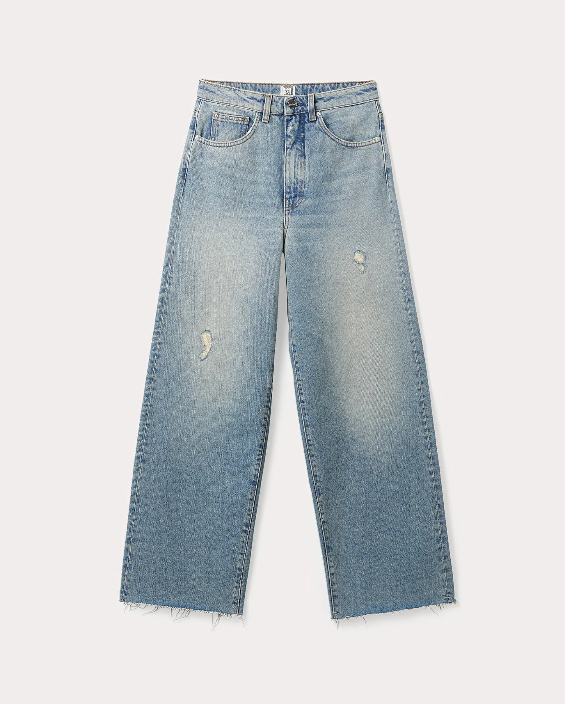 FLARE DENIM 32" / DISTRESSED LT BLUE