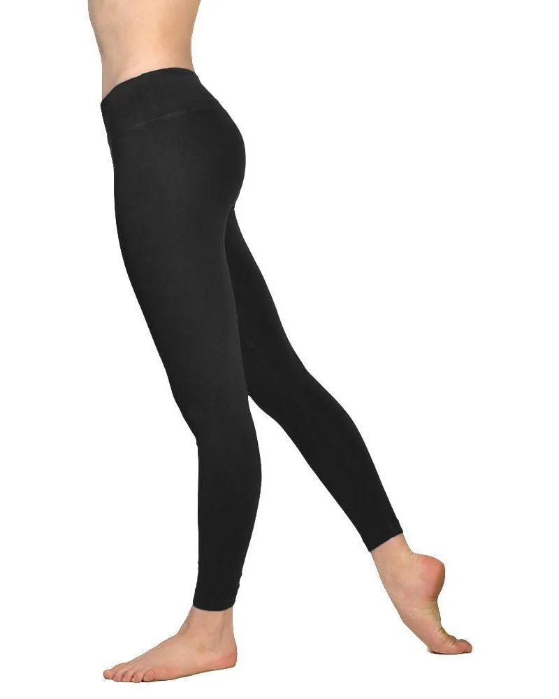 Flat Waist Ankle Legging (Style W-452, Black) by Hard Tail Forever