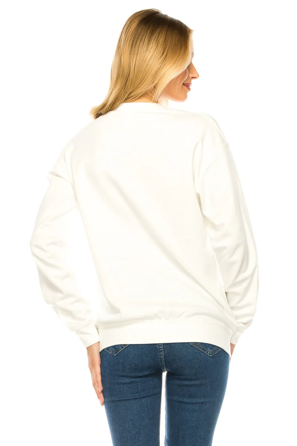 Fleece Lined Cozy Crew neck Sweater