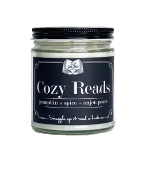 Fly Paper Products - Cozy Reads Pumpkin Spice Fall 9oz Glass Soy Candle